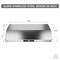 Anzzi 36-Inch Under Cabinet Range Hood with Stainless Steel Finish, Ducted Kitchen Vent above Stove RH-AZ0391TSS - alternate 8